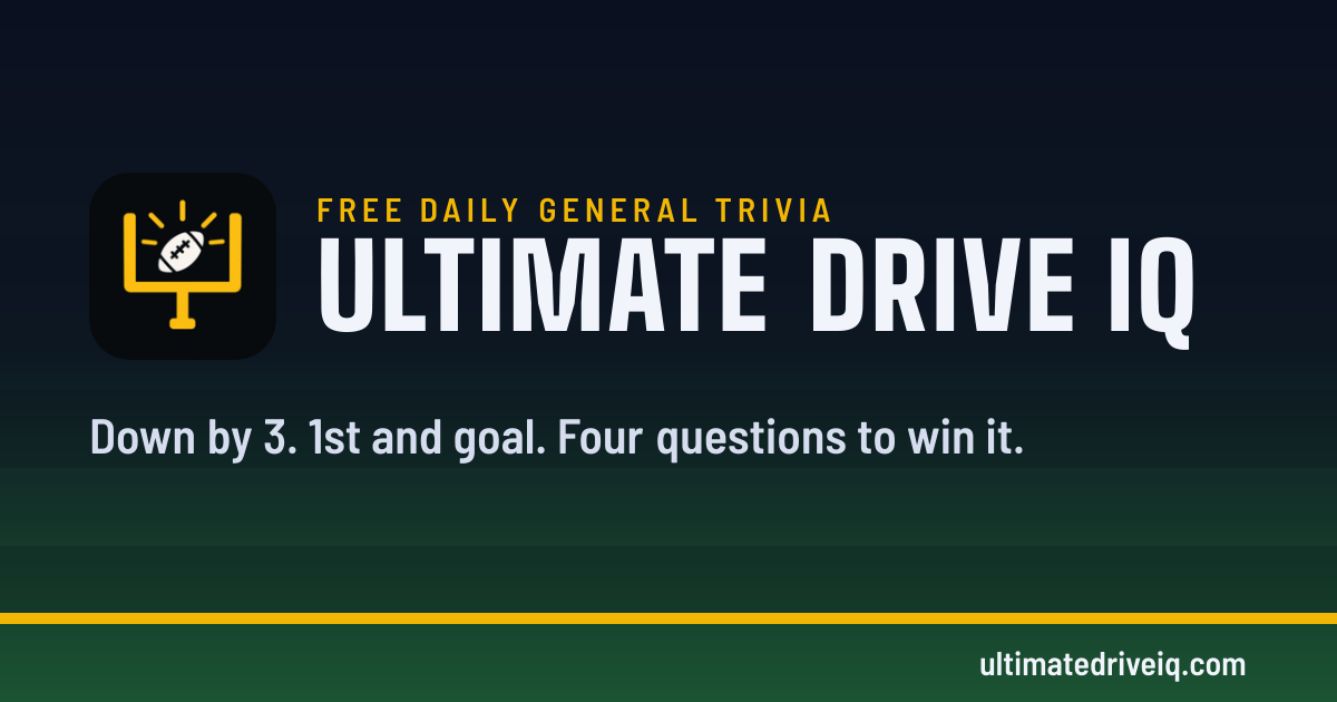 Ultimate Drive IQ · Free daily general trivia